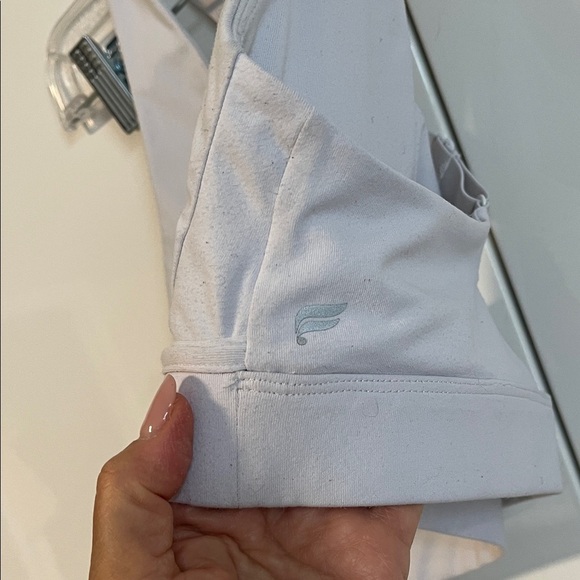 Fabletics White High Impact Padded Sports Bra, Size L - Picture 2 of 8